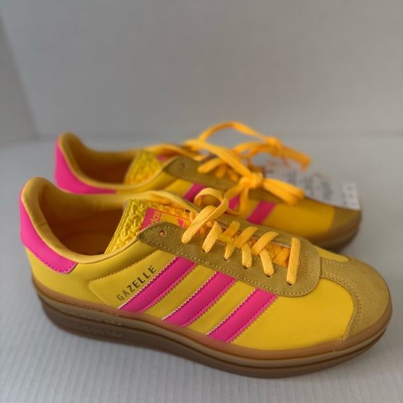 adidas Gazelle Bold Womens Sneaker Spark Lucid Pink Sz 8 NWT - Picture 5 of 14